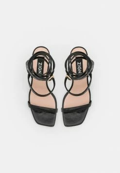 Zign LEATHER - High Heeled Sandals - Black -Zign ef2c289e051c4b4b86771e745cebe2f6