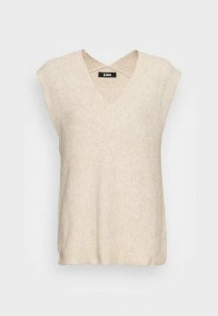 Zign V NECK - Jumper - Beige -Zign f0f243e4a41e40099c02d0c56e575be7