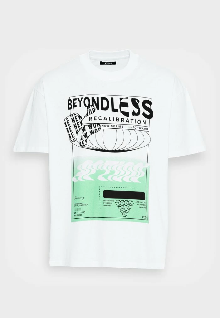 Zign Print T-shirt - White 6 Zign Print T-shirt - White - Image 4