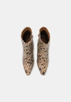 Zign High Heeled Ankle Boots - Light Brown/black -Zign f22425f77f1546599785d73311850c4c