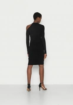 Zign OPEN SHOULDER DRESS - Jumper Dress - Black -Zign f27dcd8838804e55a6024032c5c45e16