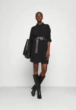 Zign Shirt Dress - Black -Zign f2e7c5d78a3d44c78eff611f887a885b