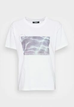 Zign CLARE WATER PHOTO PRINT IN THIS TOGETHER TEE - Print T-shirt - White -Zign f86ab65ee8fd414fbe12585684ac2df1