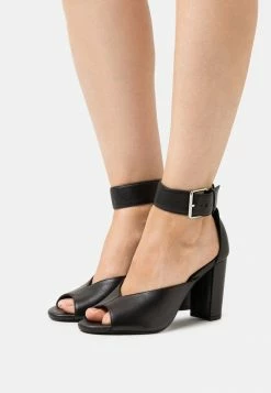 Zign LEATHER - High Heeled Sandals - Black