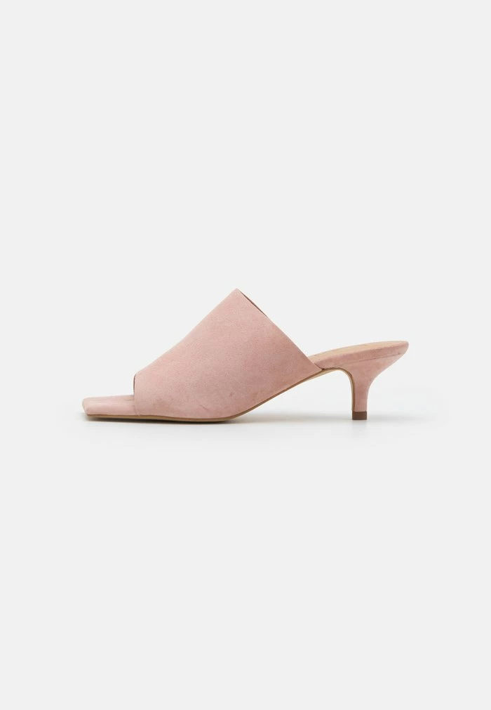 Zign LEATHER - Heeled Mules - Light Pink 4 Zign LEATHER - Heeled Mules - Light Pink - Image 2