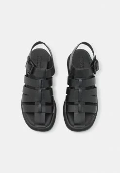 Zign LEATHER - Platform Sandals - Black -Zign fcc366477fd44e9986bcc3d3a6f1b264