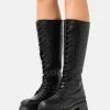 Zign Platform Boots - Black