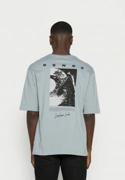 Zign GRAPHIC T-SHIRT - Print T-shirt - Dark Grey